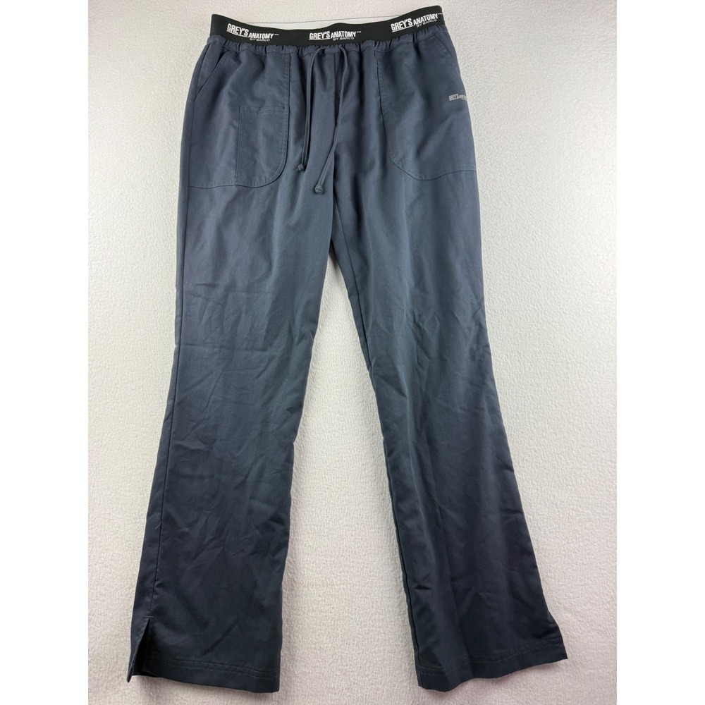 Greys Anatomy by Barco Active Scrub Pants Womens Medium Grey Drawstring Straight